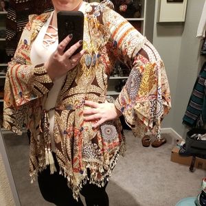 Umgee cardigan with bell sleeves